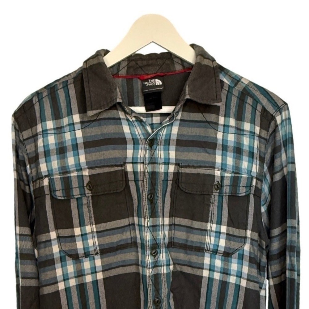 The North Face Flannel‎ Mens Plaid Button Up Long Sleeve Medium